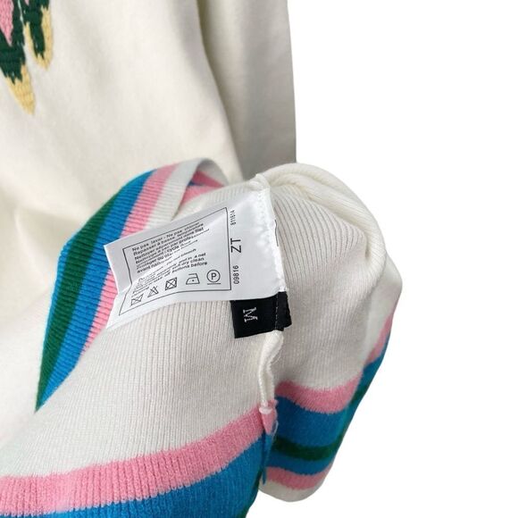 Boho Vibe Parrot Embroidered Mini Sweater Dress in Size Medium - Picture 14 of 14